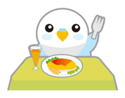 cute blue bird sticker #1232776