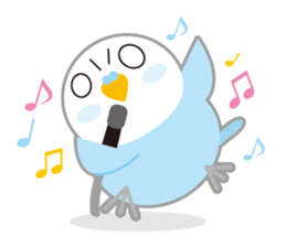 cute blue bird sticker #1232782