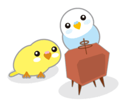 cute blue bird sticker #1232784