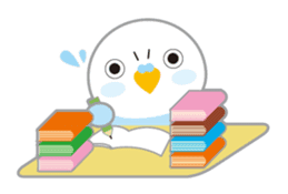 cute blue bird sticker #1232785