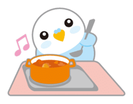 cute blue bird sticker #1232789