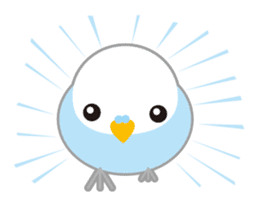 cute blue bird sticker #1232796