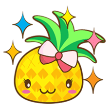 Yoya, the sweet cute yellow pinapple sticker #1233362