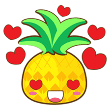 Yoya, the sweet cute yellow pinapple sticker #1233365