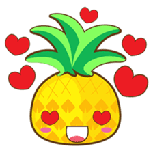 Yoya, the sweet cute yellow pinapple sticker #1233365