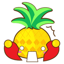 Yoya, the sweet cute yellow pinapple sticker #1233366