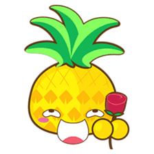 Yoya, the sweet cute yellow pinapple sticker #1233369