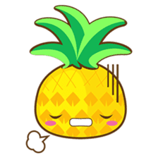 Yoya, the sweet cute yellow pinapple sticker #1233375