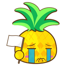 Yoya, the sweet cute yellow pinapple sticker #1233377