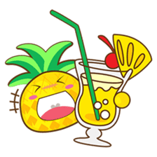 Yoya, the sweet cute yellow pinapple sticker #1233378