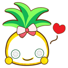 Yoya, the sweet cute yellow pinapple sticker #1233379