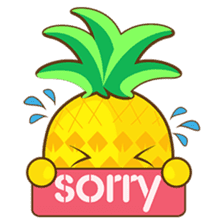 Yoya, the sweet cute yellow pinapple sticker #1233380