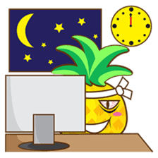 Yoya, the sweet cute yellow pinapple sticker #1233383