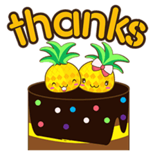 Yoya, the sweet cute yellow pinapple sticker #1233384