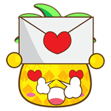 Yoya, the sweet cute yellow pinapple sticker #1233385