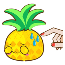 Yoya, the sweet cute yellow pinapple sticker #1233386
