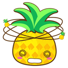 Yoya, the sweet cute yellow pinapple sticker #1233387