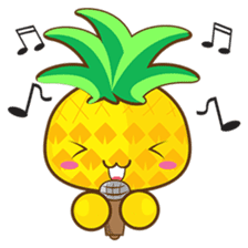 Yoya, the sweet cute yellow pinapple sticker #1233388