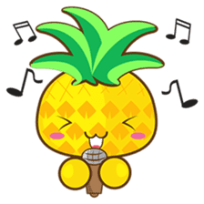 Yoya, the sweet cute yellow pinapple sticker #1233388