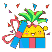 Yoya, the sweet cute yellow pinapple sticker #1233391