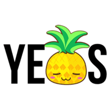 Yoya, the sweet cute yellow pinapple sticker #1233393