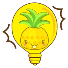 Yoya, the sweet cute yellow pinapple sticker #1233394