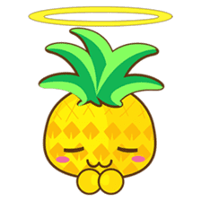 Yoya, the sweet cute yellow pinapple sticker #1233395