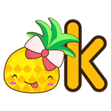 Yoya, the sweet cute yellow pinapple sticker #1233396
