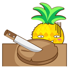 Yoya, the sweet cute yellow pinapple sticker #1233398