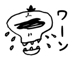 Doodle skull man sticker #1233818