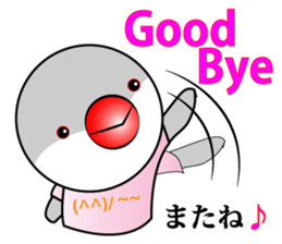 Little Bird Java sparrow and Sparrow sticker #1233883