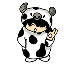 Rew in cosplay sticker #1233948