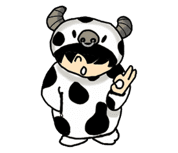 Rew in cosplay sticker #1233948