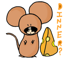 Rew in cosplay sticker #1233953