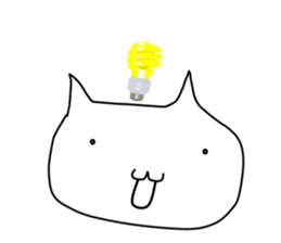 Mumu The White Cat sticker #1234282