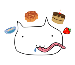 Mumu The White Cat sticker #1234285