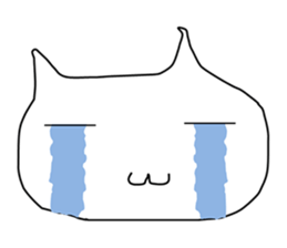 Mumu The White Cat sticker #1234288