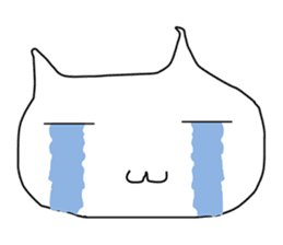 Mumu The White Cat sticker #1234288