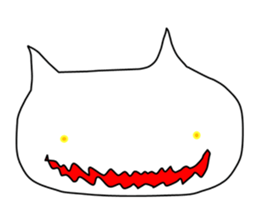 Mumu The White Cat sticker #1234289