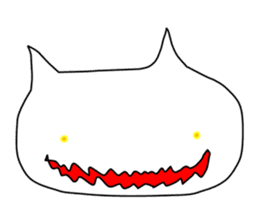 Mumu The White Cat sticker #1234289
