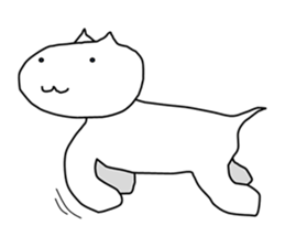 Mumu The White Cat sticker #1234292
