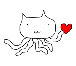 Mumu The White Cat sticker #1234293