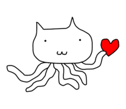 Mumu The White Cat sticker #1234293