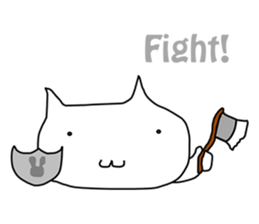 Mumu The White Cat sticker #1234294