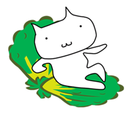 Mumu The White Cat sticker #1234295