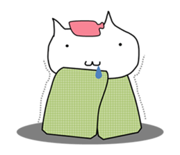 Mumu The White Cat sticker #1234298