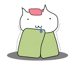 Mumu The White Cat sticker #1234298