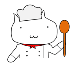 Mumu The White Cat sticker #1234299