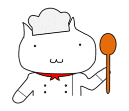 Mumu The White Cat sticker #1234299