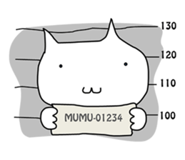Mumu The White Cat sticker #1234300
